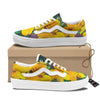 Alstroemeria Yellow Print Skate Shoes-grizzshop