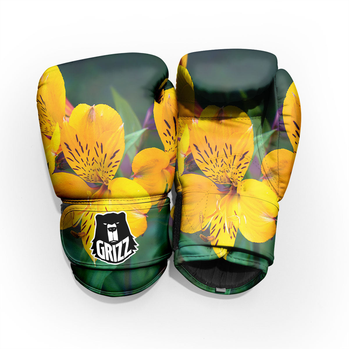 Alstroemeria Yellow Print Pro Boxing Glove