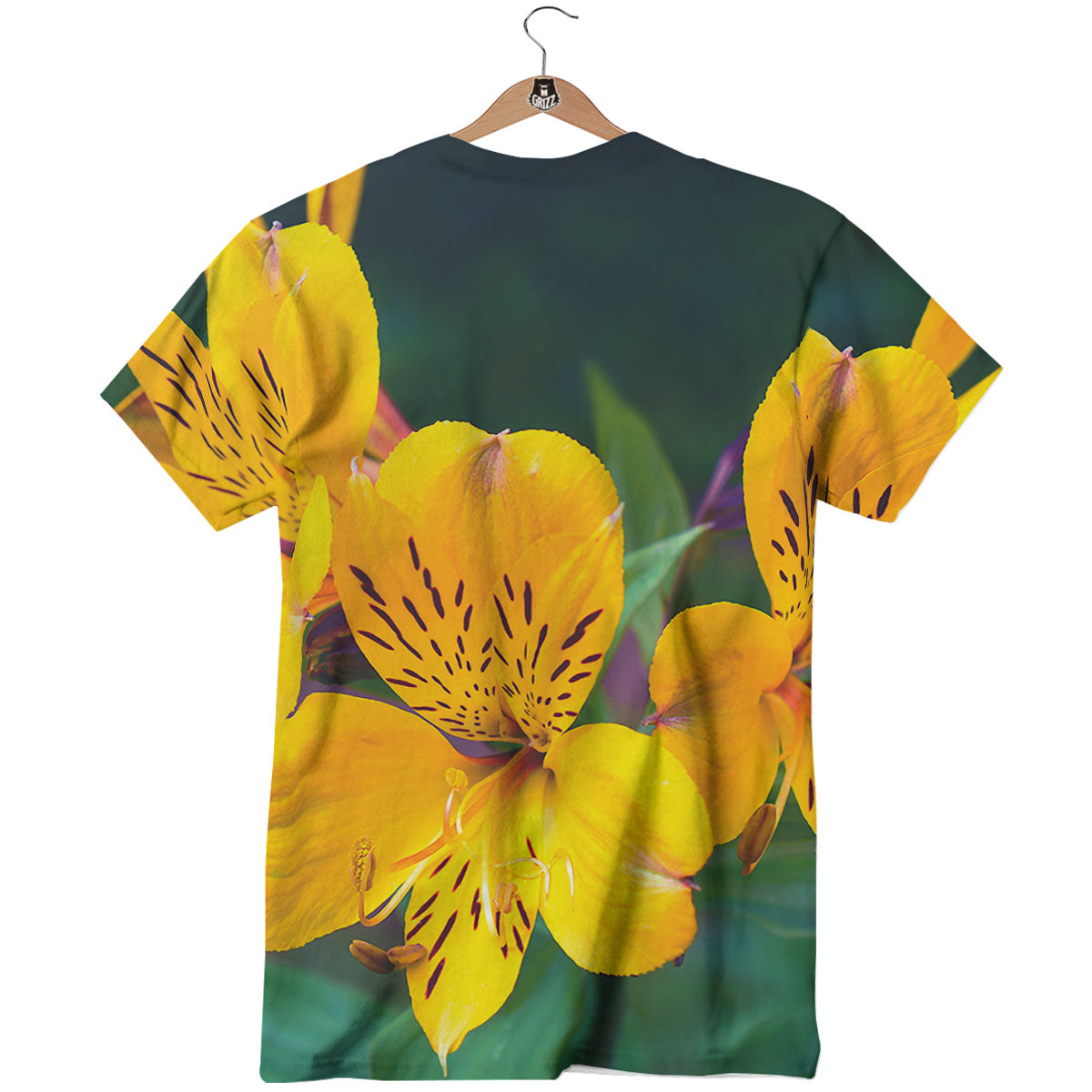 Alstroemeria Yellow Print T-Shirt-grizzshop