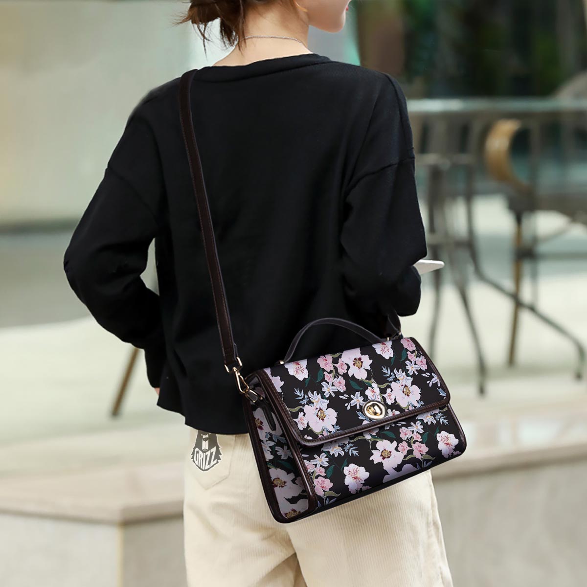 Alstroemeria Tropical Print Pattern Women's Satchel Bag