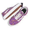 Amaryllis Japanese Purple Print Pattern Skate Shoes-grizzshop