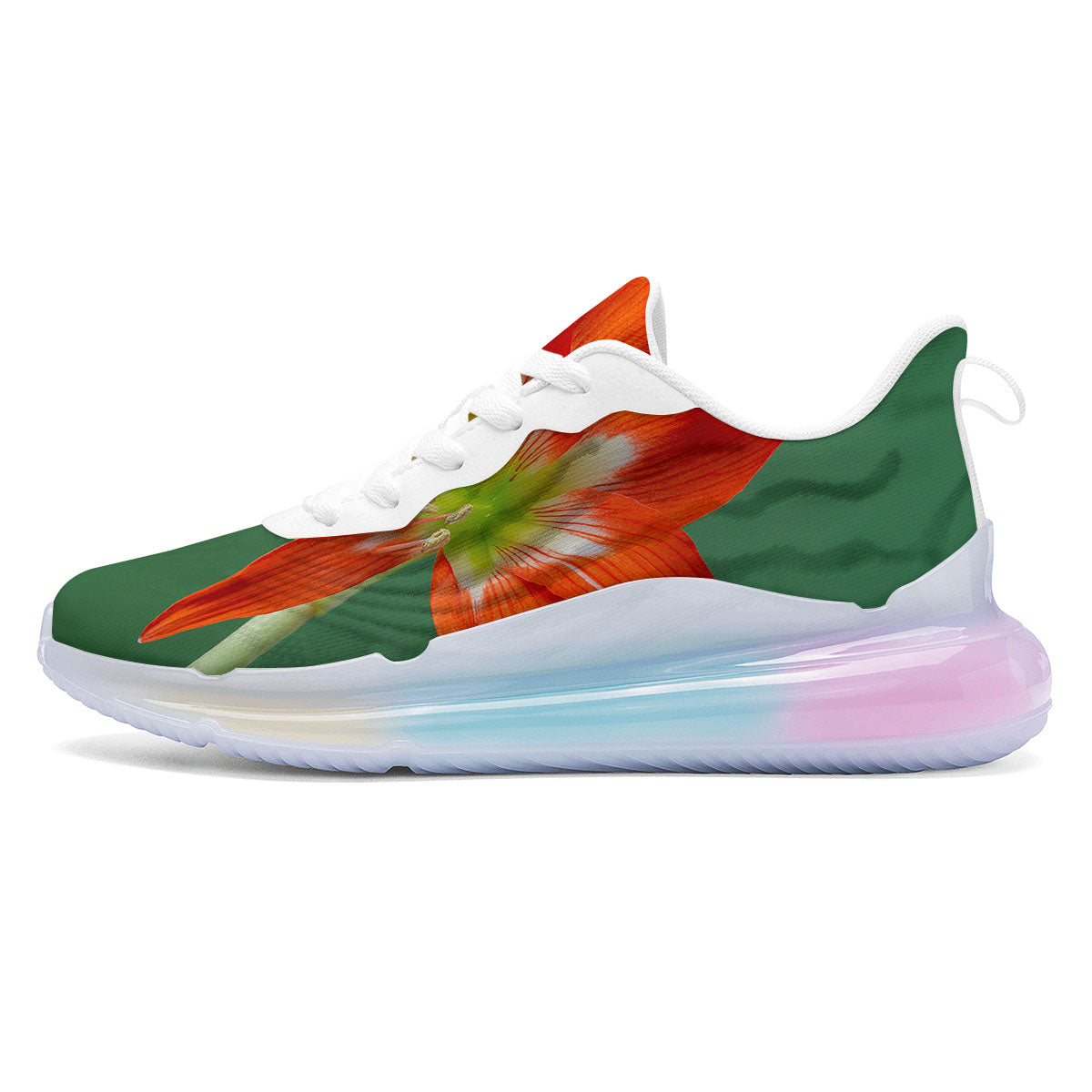 Amaryllis Orange Print Running Sneakers-grizzshop