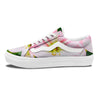 Amaryllis Pink And White Print Skate Shoes-grizzshop