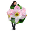 Amaryllis Pink And White Print Umbrella-grizzshop