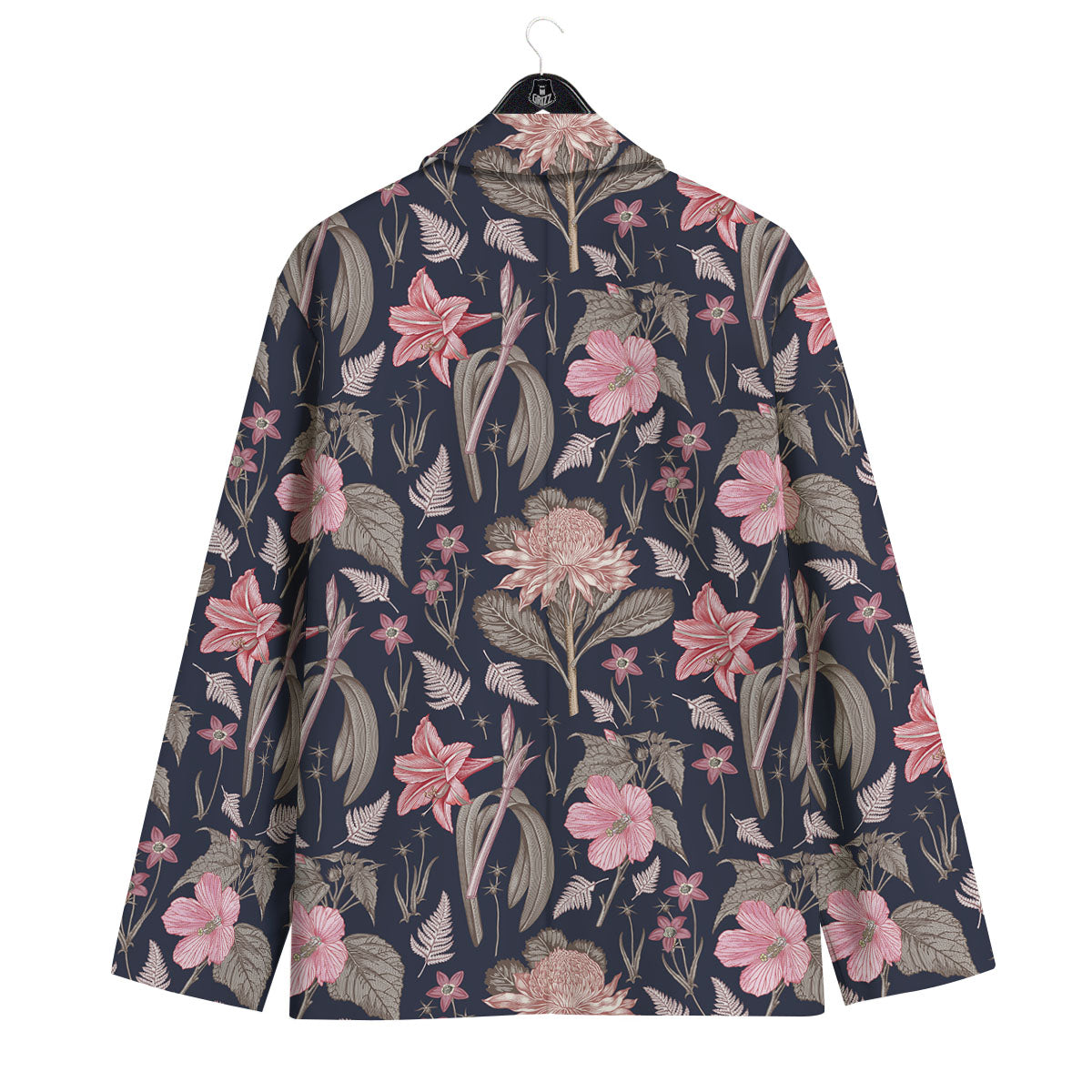 Amaryllis Pink Print Pattern Men's Sport Coat-grizzshop