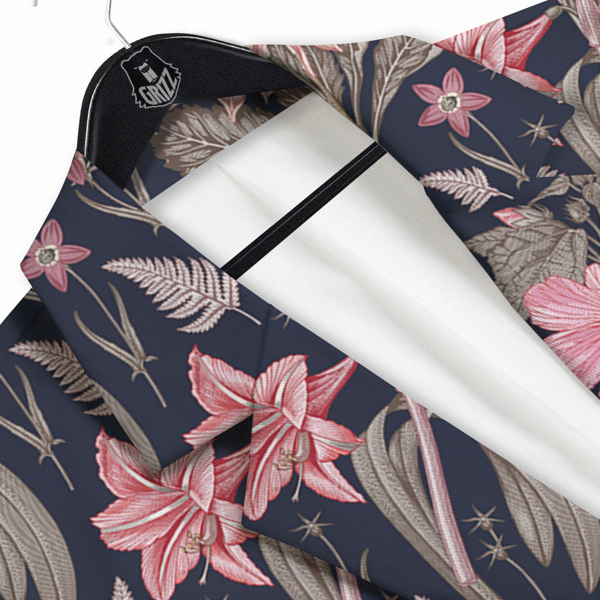 Amaryllis Pink Print Pattern Men's Sport Coat-grizzshop