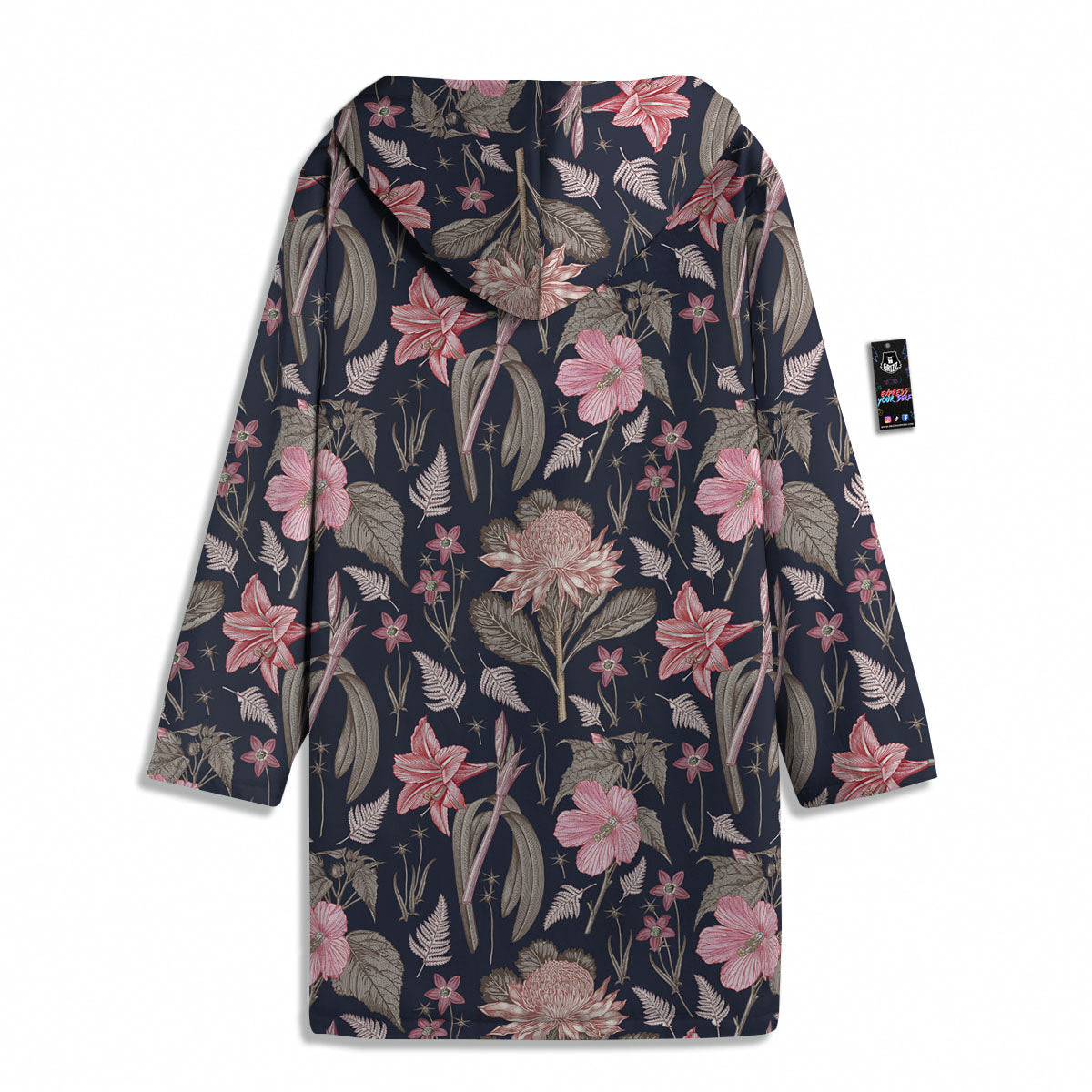 Amaryllis Pink Print Pattern Men's Windbreaker Jacket-grizzshop