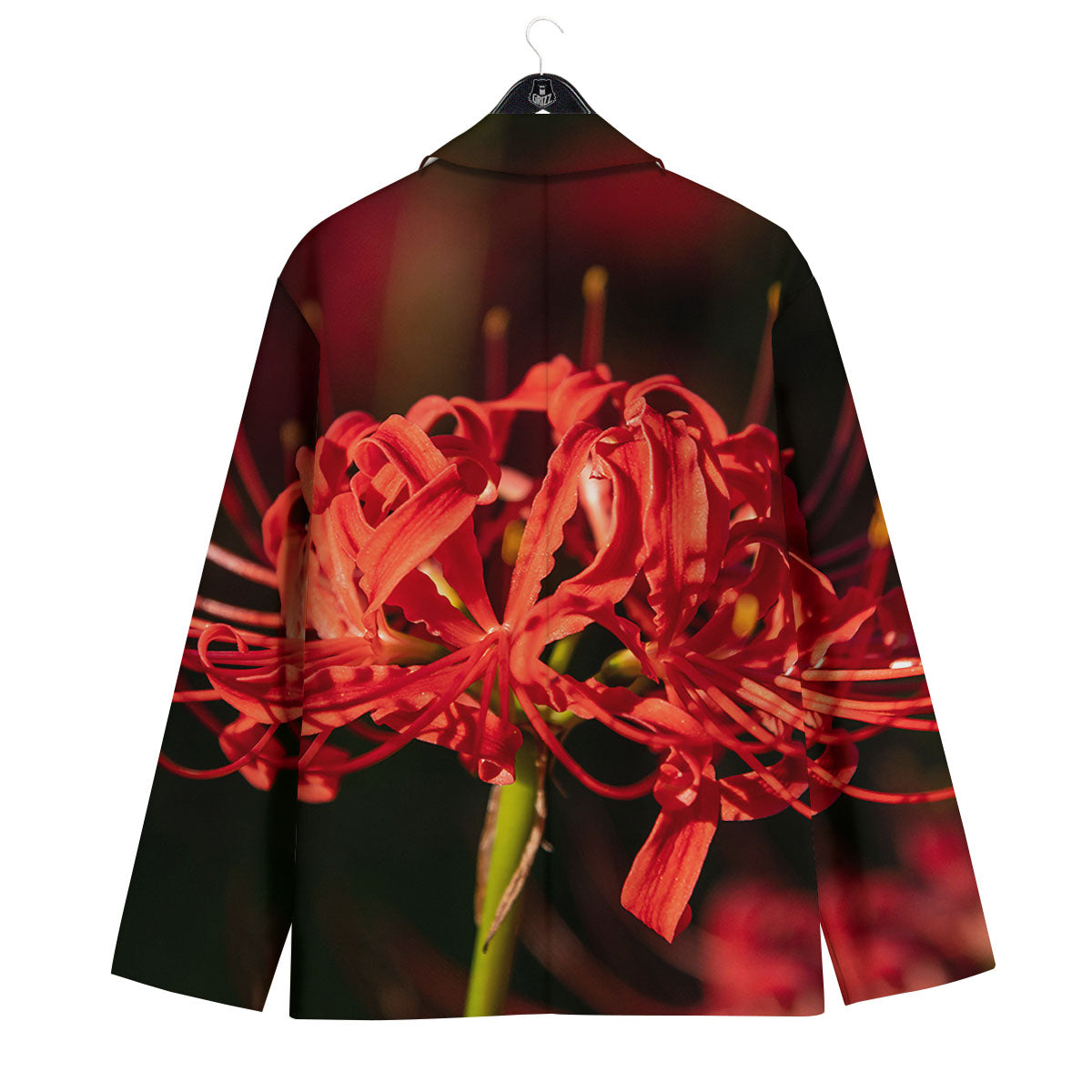 Amaryllis Red Japanese Print Men's Sport Coat-grizzshop
