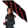 Amaryllis Red Japanese Print Pattern Umbrella-grizzshop