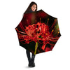 Amaryllis Red Japanese Print Umbrella-grizzshop