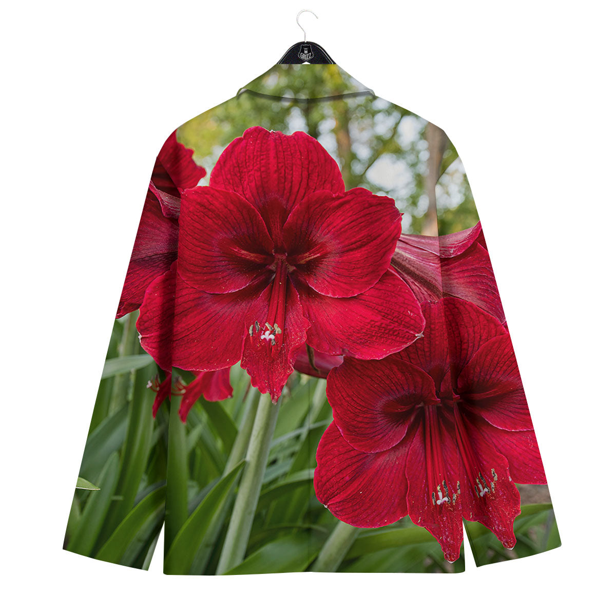Amaryllis Red Print Men's Sport Coat-grizzshop