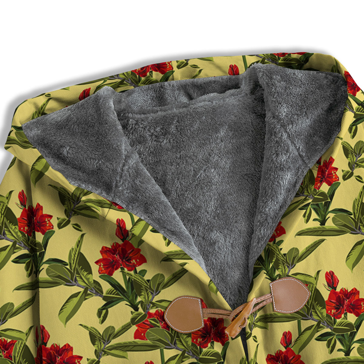 Amaryllis Red Yellow Print Pattern Men's Windbreaker Jacket-grizzshop