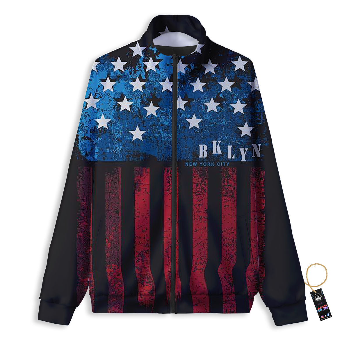 Amaryllis Red Yellow Print Pattern Track Jacket-grizzshop