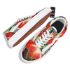 Amaryllis White And Red Print Skate Shoes-grizzshop