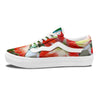 Amaryllis White And Red Print Skate Shoes-grizzshop