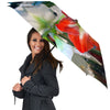 Amaryllis White And Red Print Umbrella-grizzshop