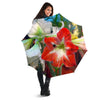 Amaryllis White And Red Print Umbrella-grizzshop