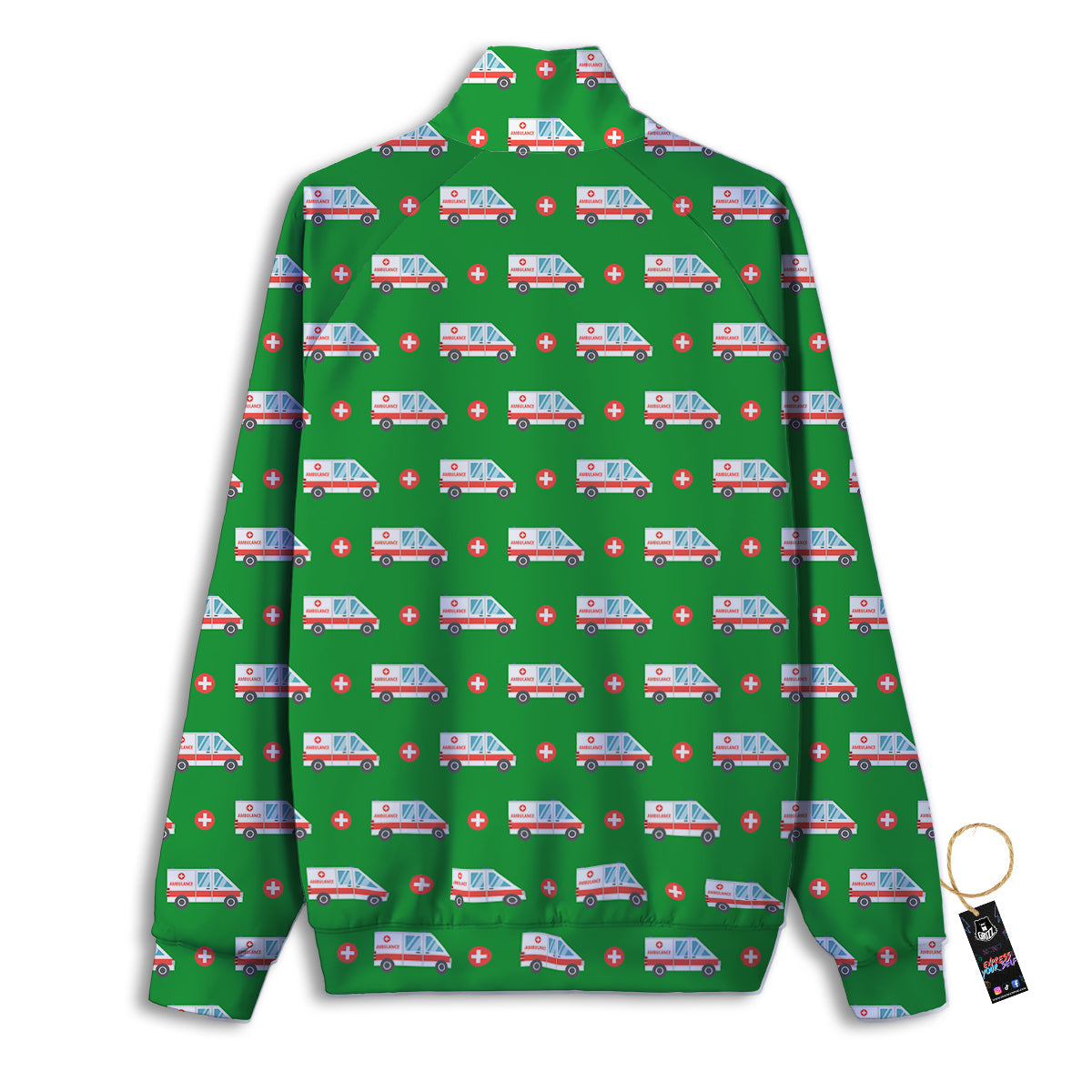 Ambulance Car Paramedic Print Pattern Track Jacket-grizzshop