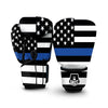 America Flag Blue Thin Line Boxing Gloves-grizzshop