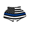 America Flag Blue Thin Line Muay Thai Boxing Shorts-grizzshop