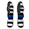 America Flag Blue Thin Line Muay Thai Shin Guards-grizzshop