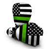 America Flag Green Thin Line Boxing Gloves-grizzshop