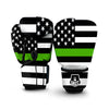 America Flag Green Thin Line Boxing Gloves-grizzshop