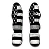 America Flag Grey Thin Line Muay Thai Shin Guards-grizzshop