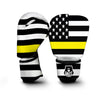 America Flag Yellow Thin Line Boxing Gloves-grizzshop