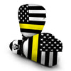 America Flag Yellow Thin Line Boxing Gloves-grizzshop