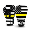 America Flag Yellow Thin Line Boxing Gloves-grizzshop