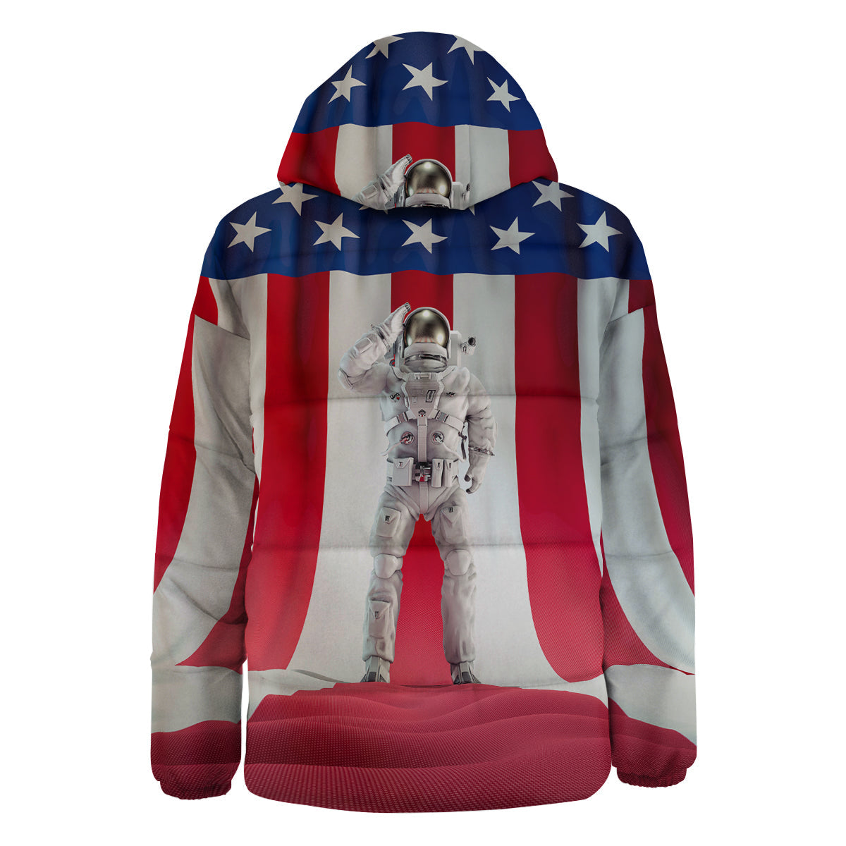 American Astronaut Print Down Jacket-grizzshop