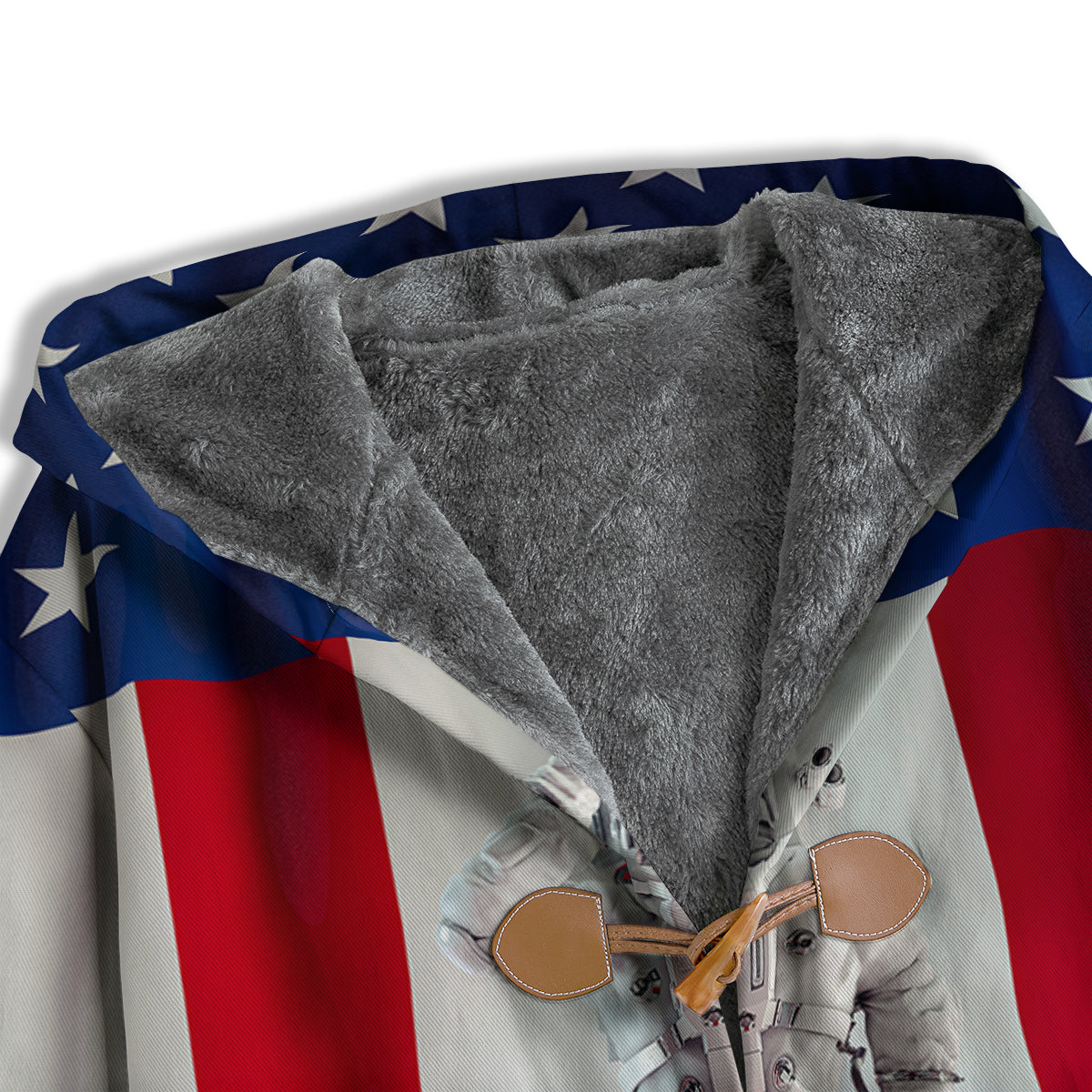 American Astronaut Print Men's Windbreaker Jacket-grizzshop