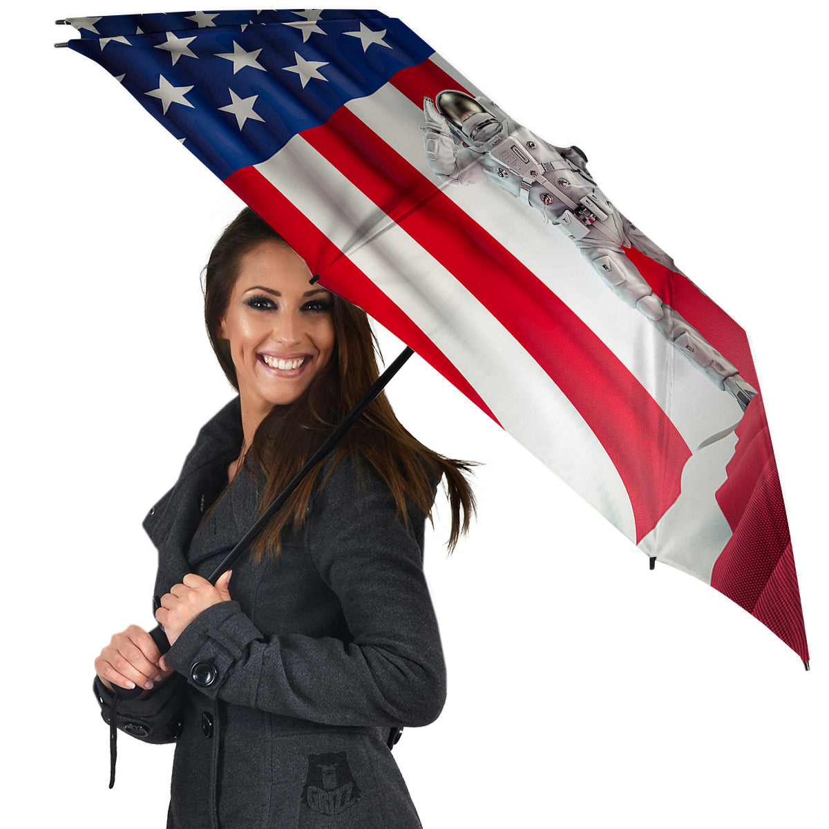 American Astronaut Print Umbrella-grizzshop