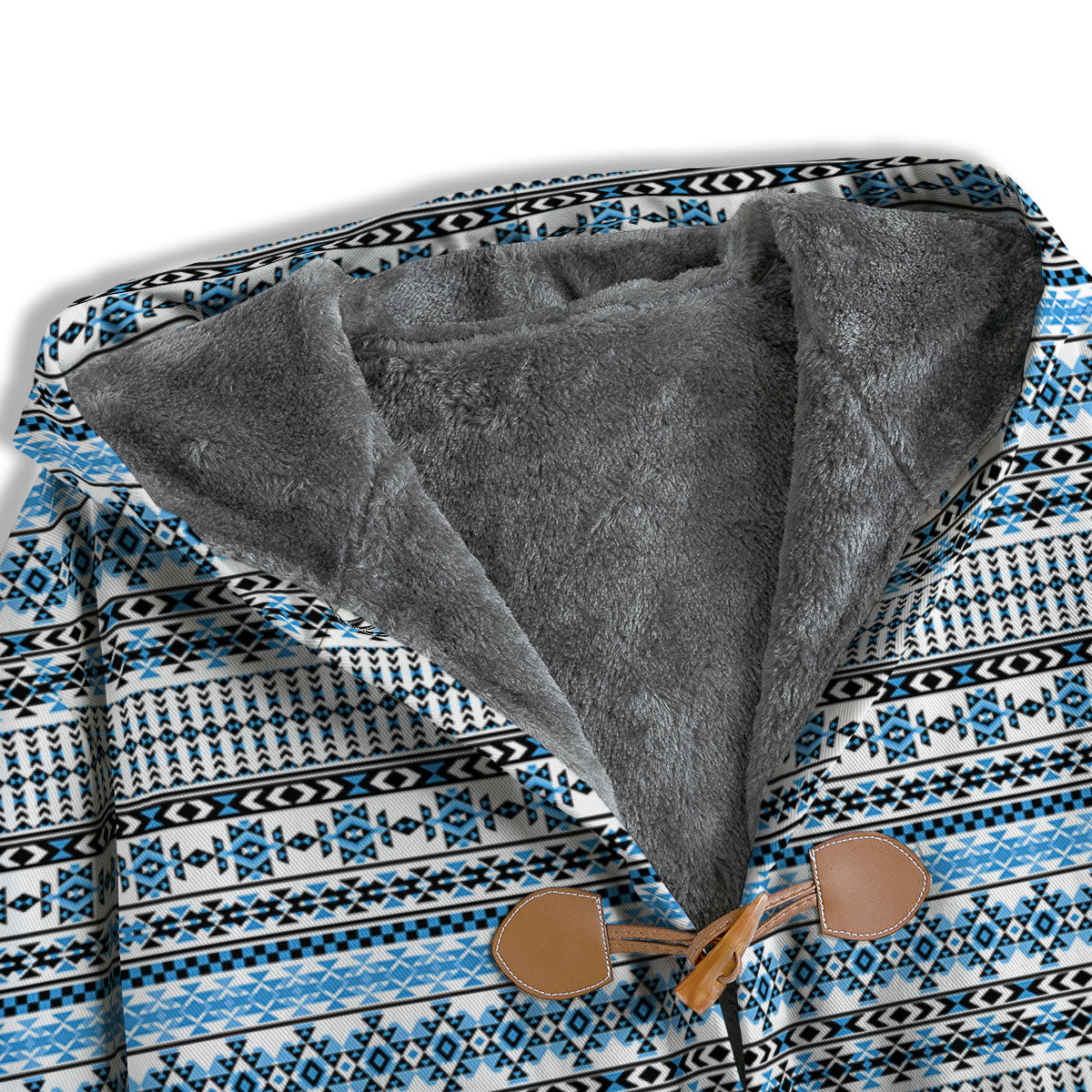 American Aztec Blue Native Print Pattern Men's Windbreaker Jacket-grizzshop