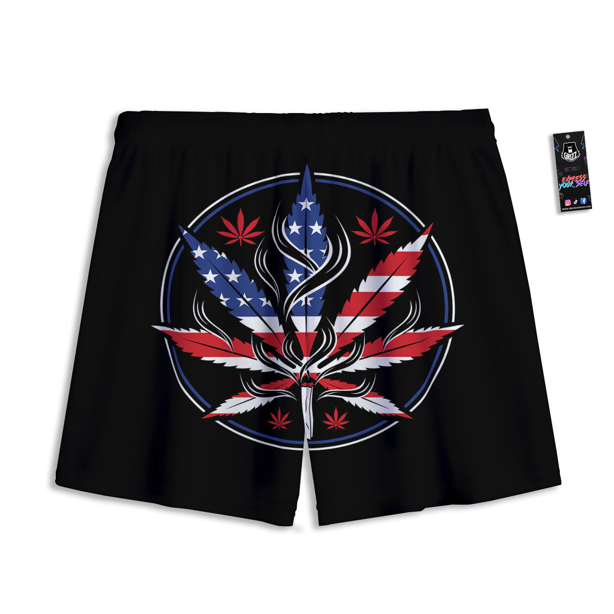 Argyle Halloween Print Pattern Mesh Shorts