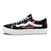 American Cannabis Leaf Flag Print Skate Shoes-grizzshop