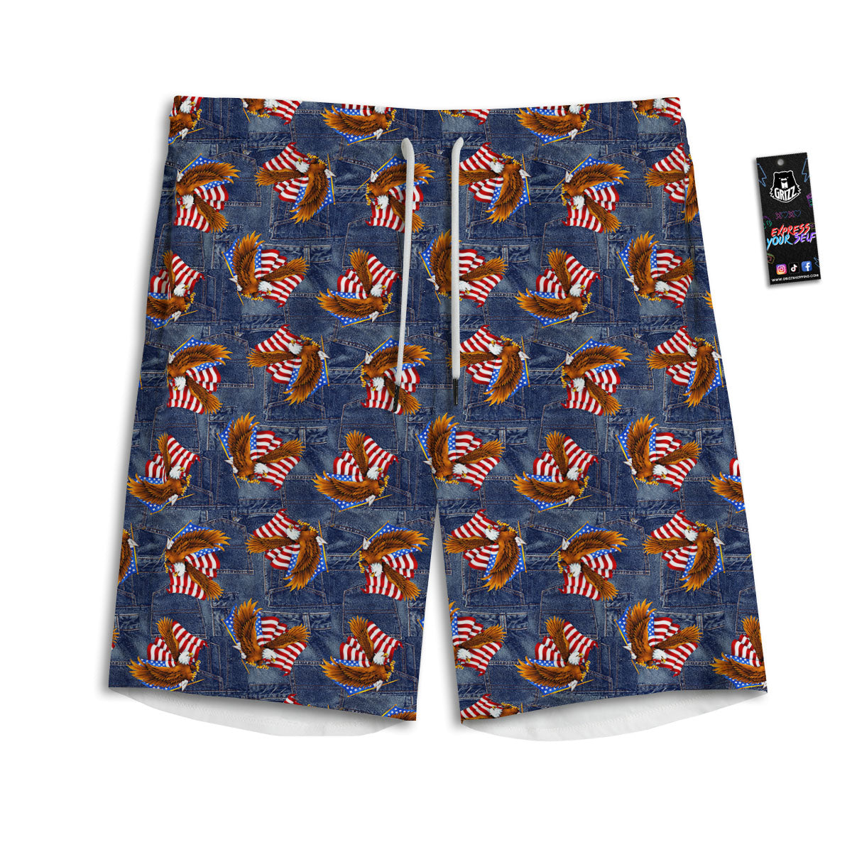 Amaryllis Pink Print Pattern Men's Athletic Shorts