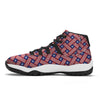 American Flag 4th of July Print Pattern Black Bball Shoes-grizzshop