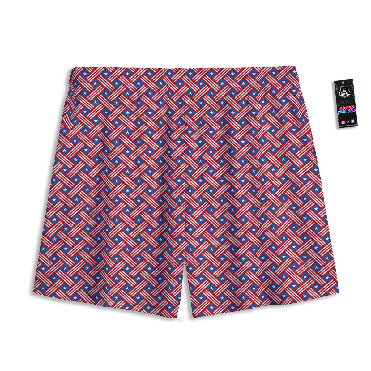 Argyle Pink And Green Print Pattern Mesh Shorts