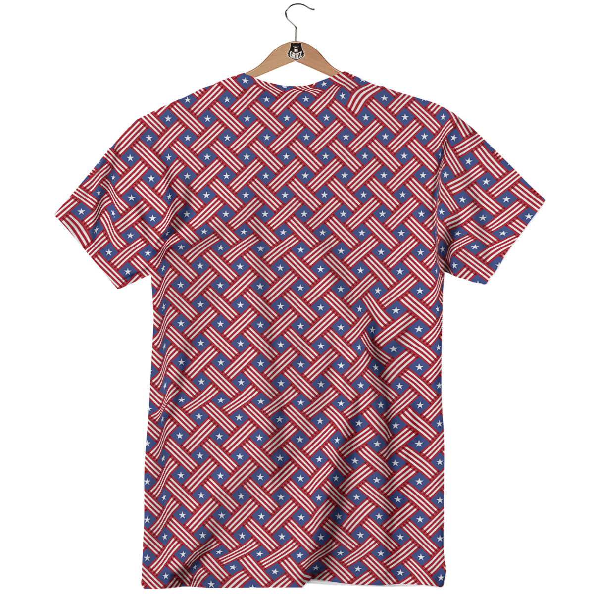 American Flag 4th of July Print Pattern T-Shirt-grizzshop