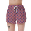 American Flag 4th of July Print Pattern Women's Shorts-grizzshop