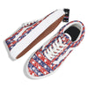 American Flag Abstract Print Skate Shoes-grizzshop