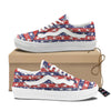 American Flag Abstract Print Skate Shoes-grizzshop