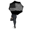 American Flag Black Print Umbrella-grizzshop