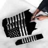 American Flag Black Print Umbrella-grizzshop