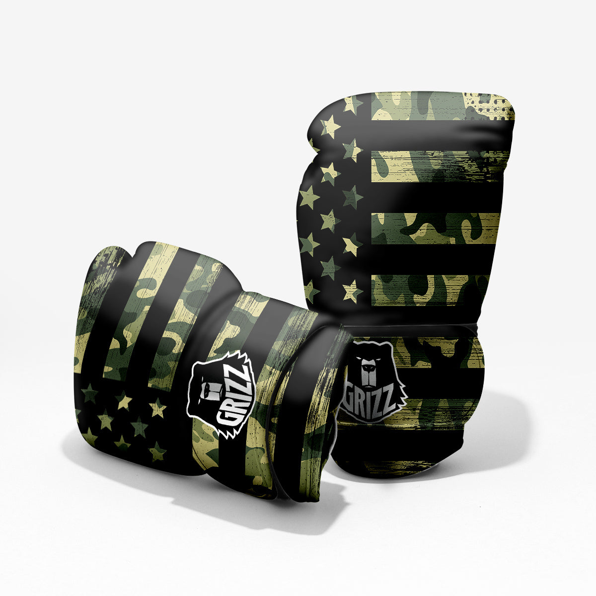 American Flag Camouflage Print Pro Boxing Glove