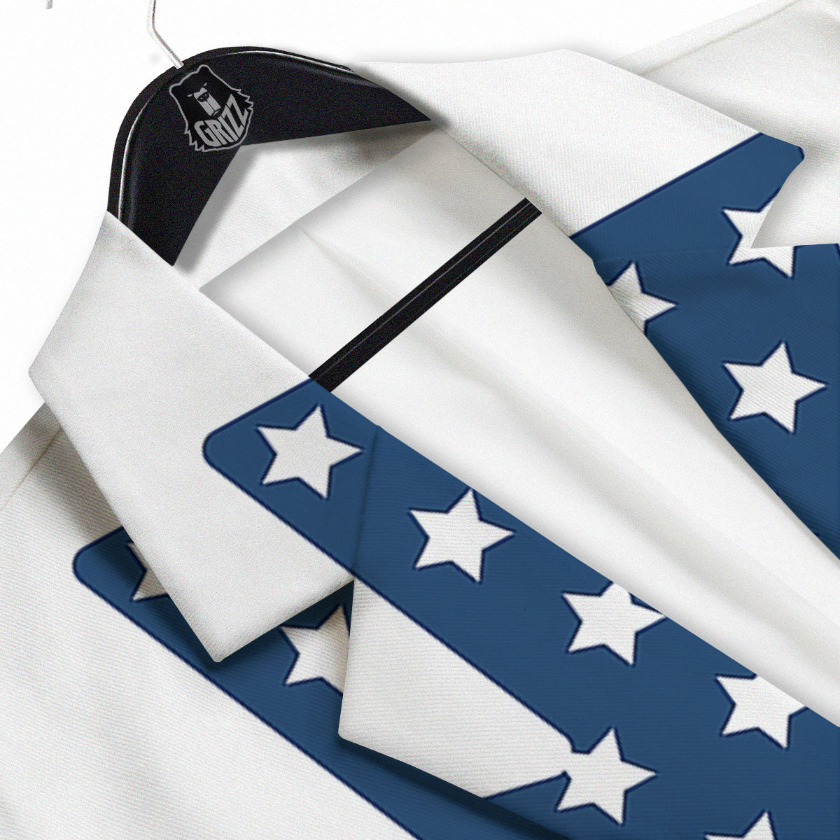 American Flag Christian Cross Print Men's Sport Coat-grizzshop