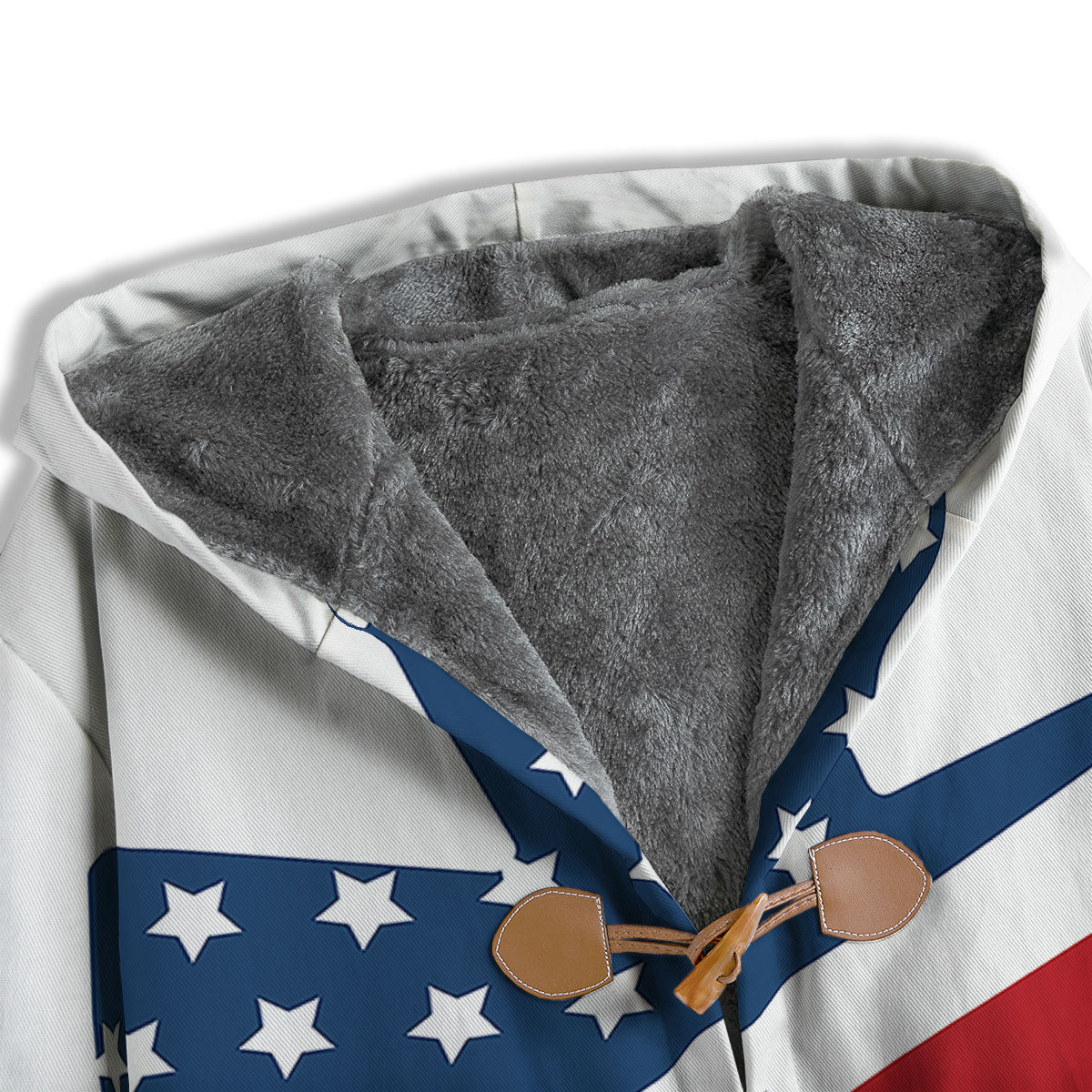 American Flag Christian Cross Print Men's Windbreaker Jacket-grizzshop