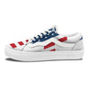 American Flag Christian Cross Print Skate Shoes-grizzshop